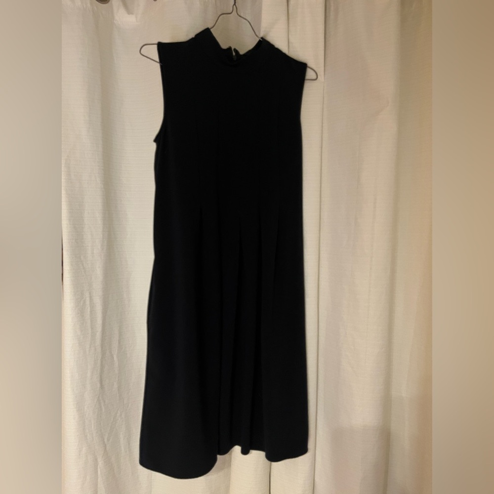 Navy Sleeveless Dress by Ellen Weaver